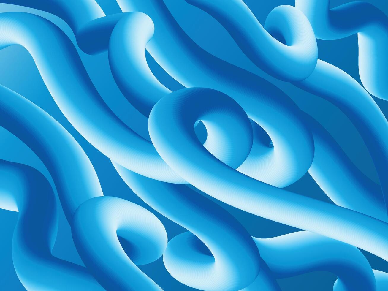 a blue abstract background with many wavy lines vector