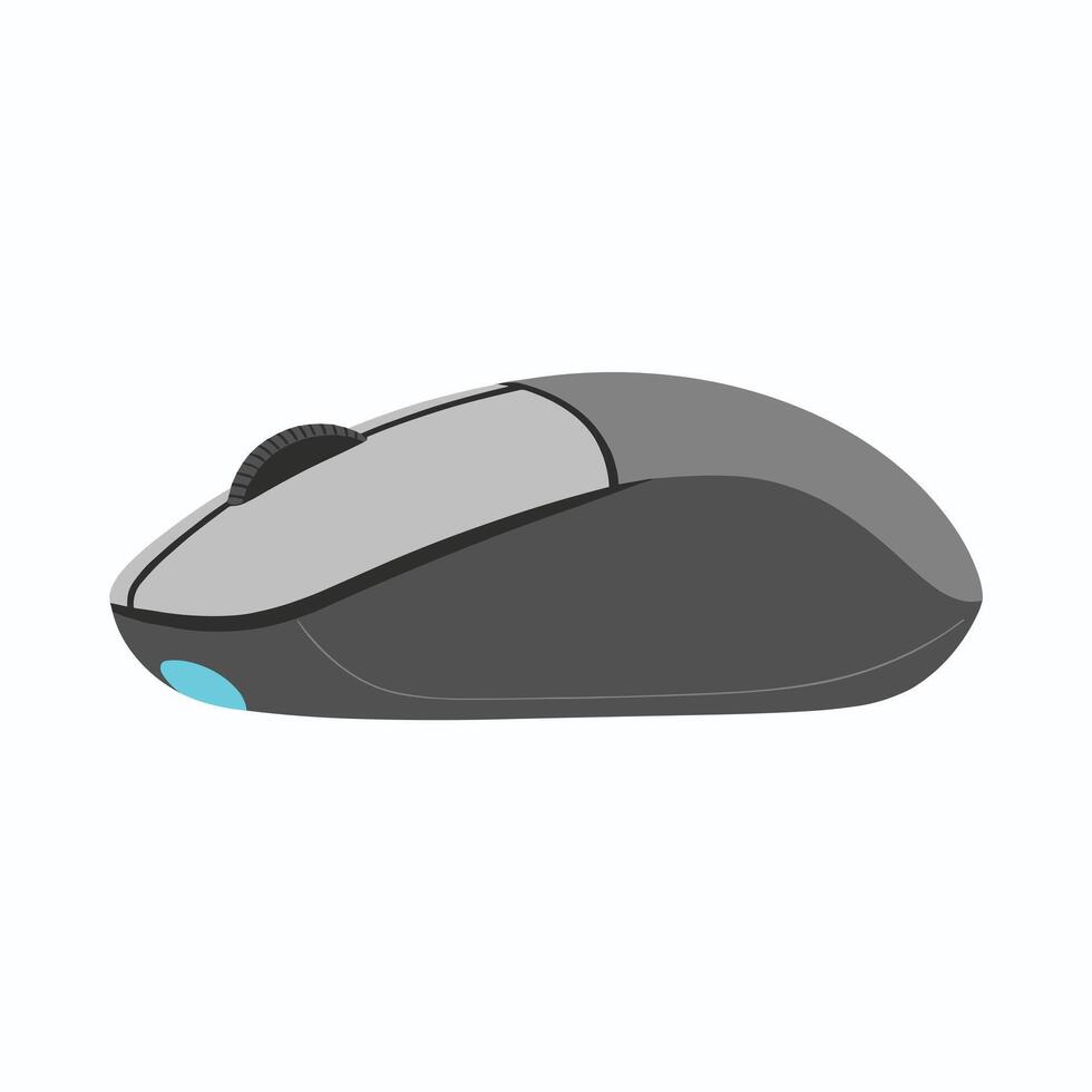 Clean Flat Design Depicting a Computer Mouse vector