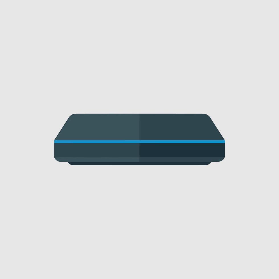 Simple Flat Illustration of a Streaming Player Device vector