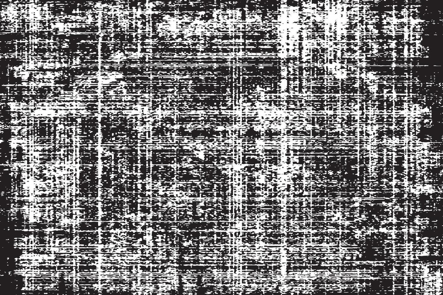 Grunge Crosshatch Texture . Distressed Black and White Rough Surface Background vector