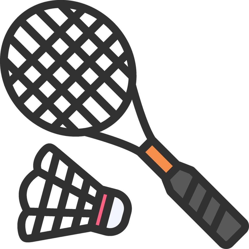 Badminton Coded UI Symbol vector