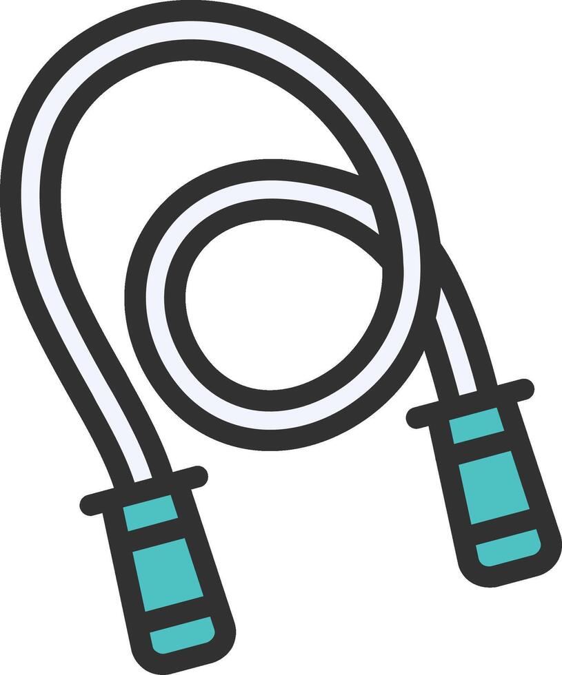 Skip Rope Web-Based Design Element vector