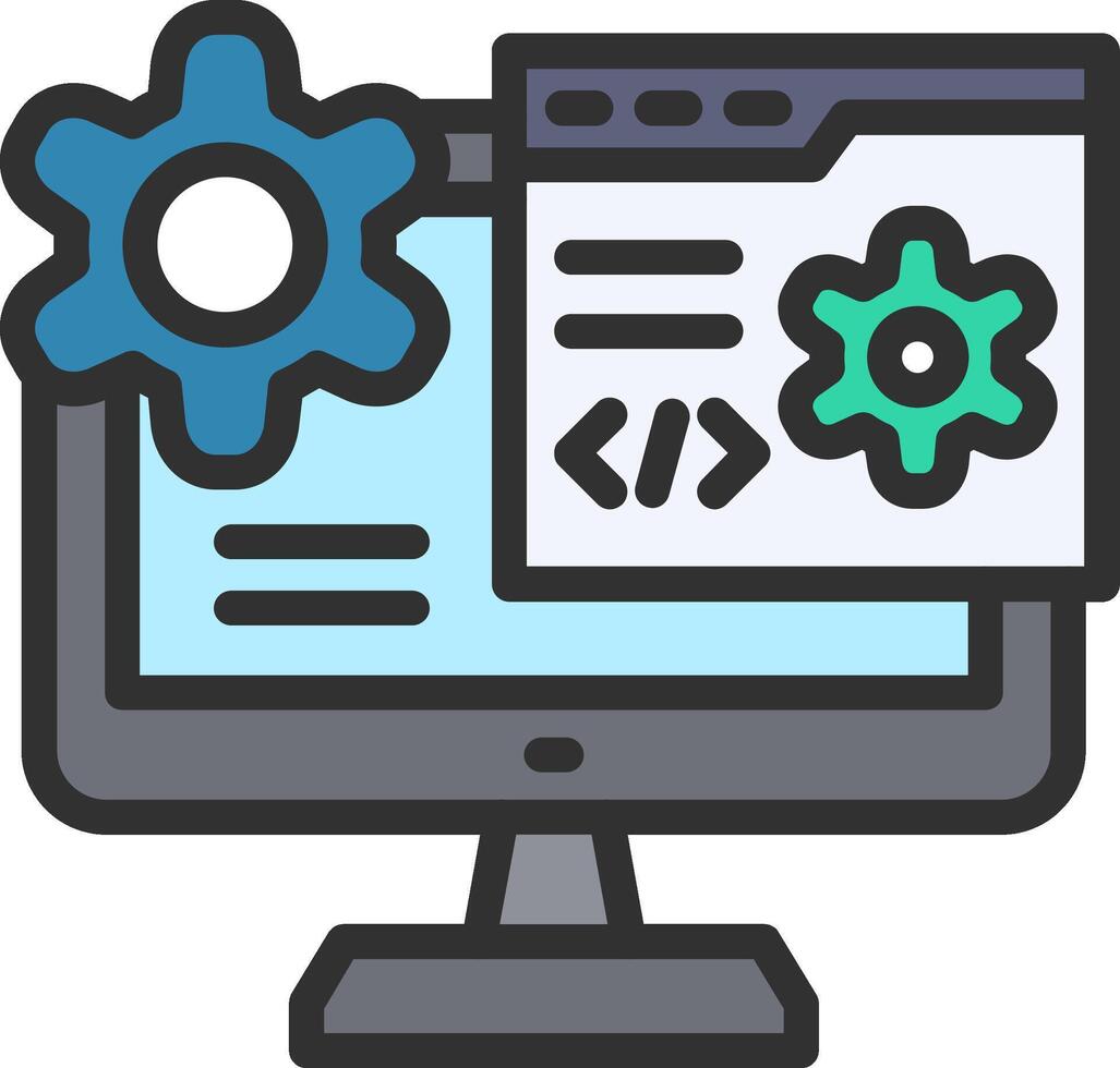 Web Development Clean Sketch Form vector