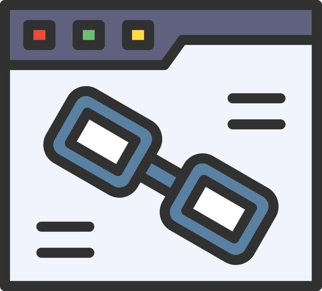 Link Clean UI Concept vector