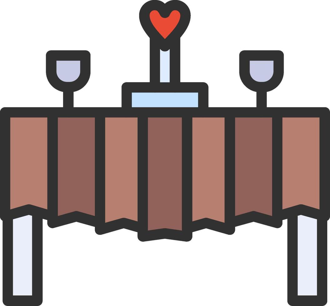 Table Outlined Frame Object vector