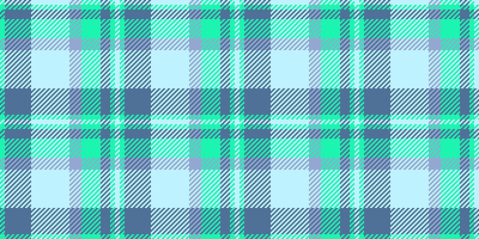 Classic checkered pattern in fresh teal, blue, and gray tones. Seamless and versatile, ideal for backgrounds, textiles, and modern design projects. vector