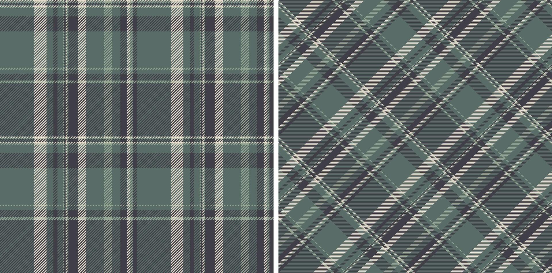 Check tartan texture of seamless pattern fabric with a textile plaid background. Set in food colors for messy stripe patterns in clothing. vector