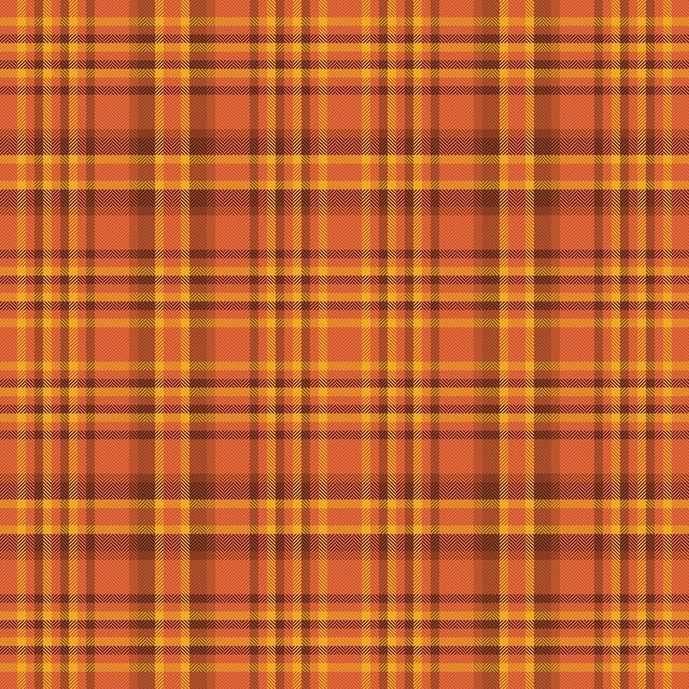 Warmtoned plaid pattern in autumn colors. Seamless texture ideal for backgrounds, apparel, or graphic design. Represents comfort, tradition, and rustic style. vector