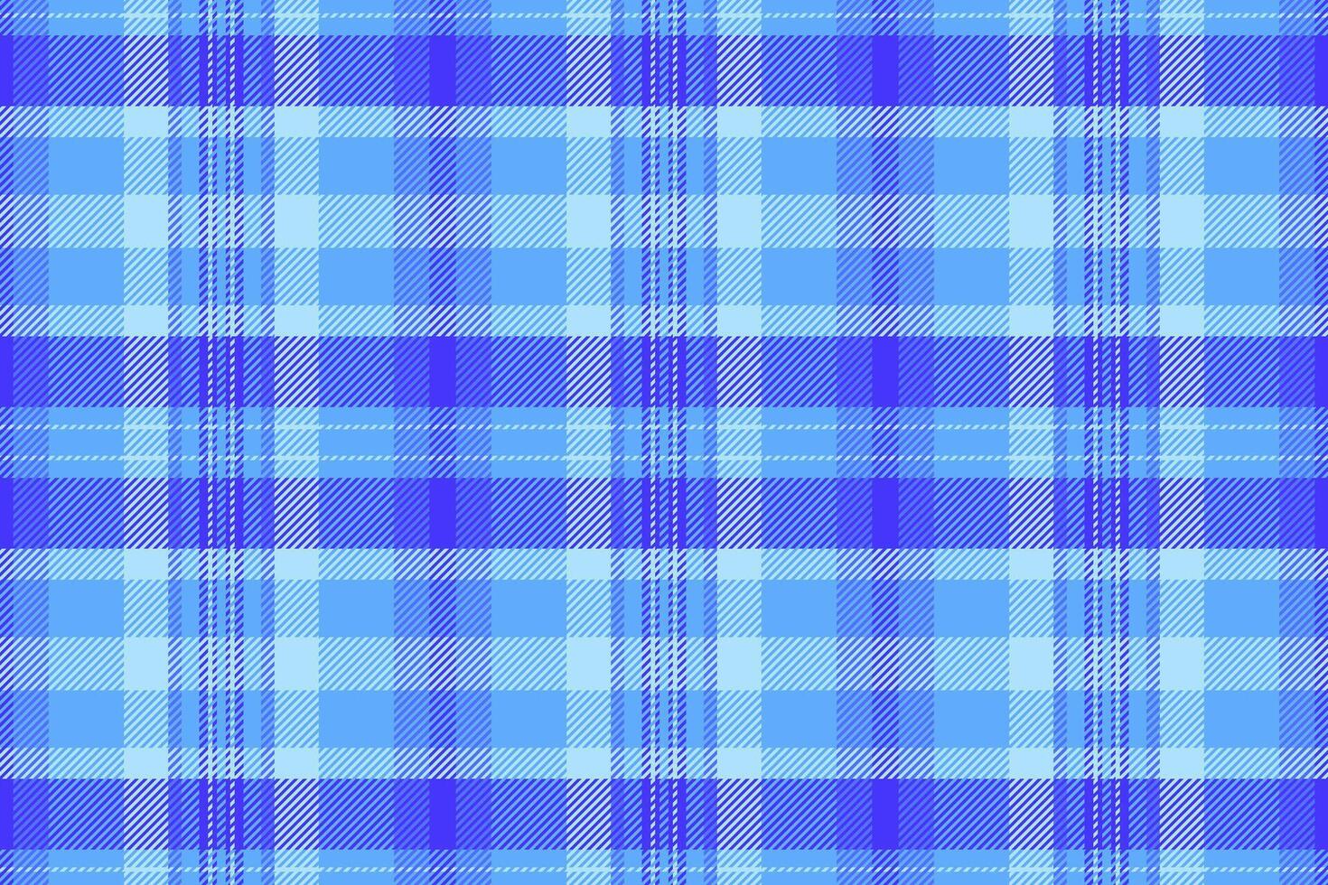 Diamond texture pattern , tough seamless background tartan. Open check plaid fabric textile in blue and cyan colors. vector