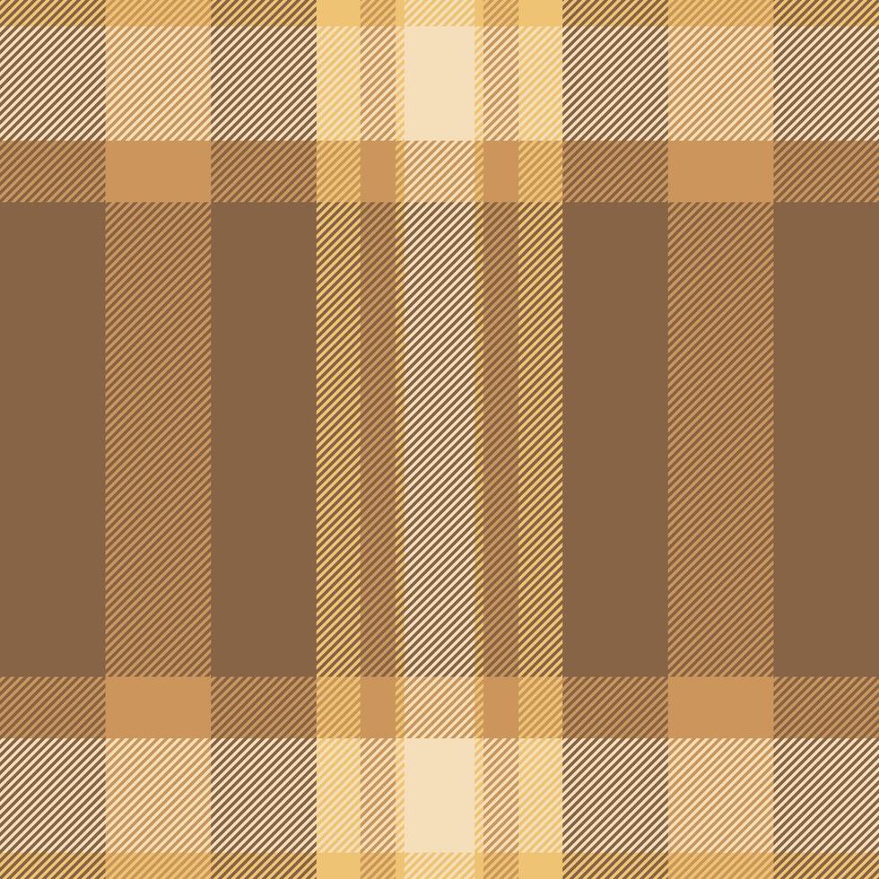 Layout fabric plaid , messy tartan textile check. Strip pattern seamless background texture in orange and light colors. vector