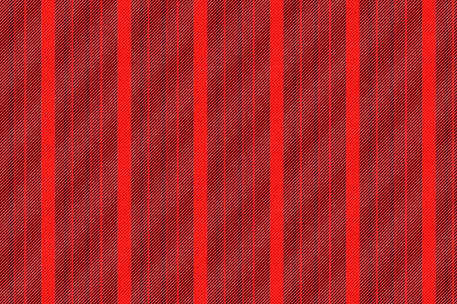 No people textile lines, mockup vertical seamless pattern. Furniture fabric stripe texture background in red and dark colors. vector