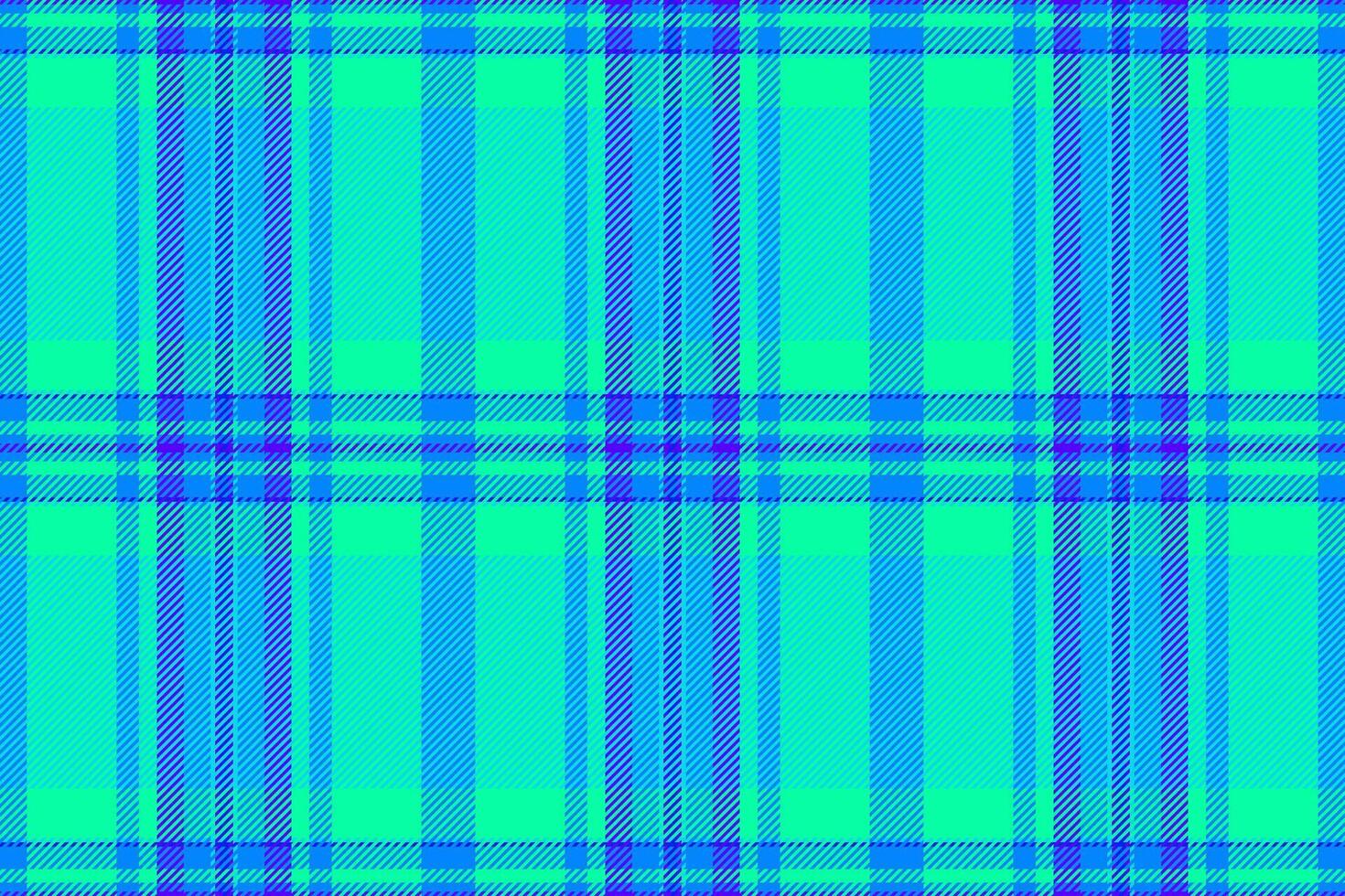 Ragged tartan check plaid, product seamless pattern. Customized fabric background textile texture in bright and azure traditional colors. vector