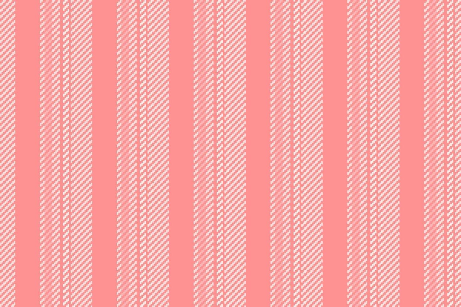 Tackage textile pattern texture, ornamental lines stripe vertical. Rroduct seamless background fabric in light and red colors. vector