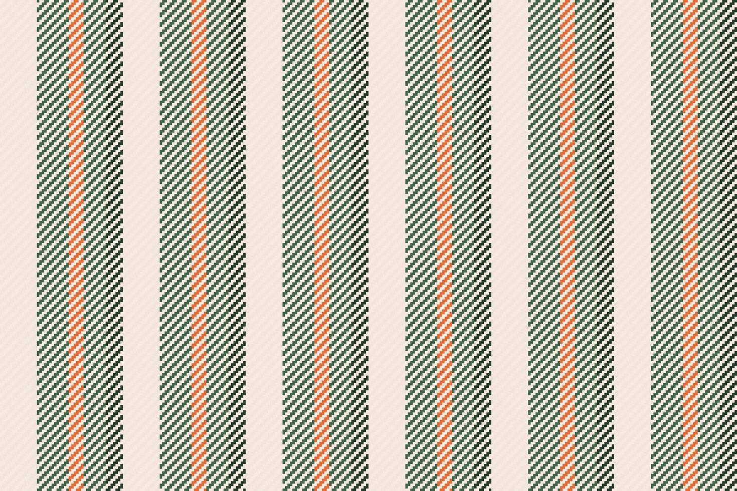 Freen seamless textile pattern, web texture vertical. Wanadian background lines fabric stripe in white and green colors. vector
