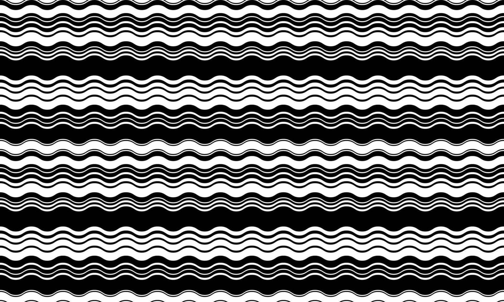 Abstract monochrome wavy stripes pattern. Seamless design ideal for website backgrounds, textile prints, and modern graphic designs. vector