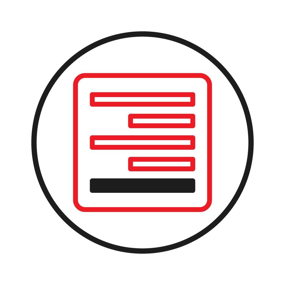 Conceptual representation of data organization with structured arrangement in circular frame vector