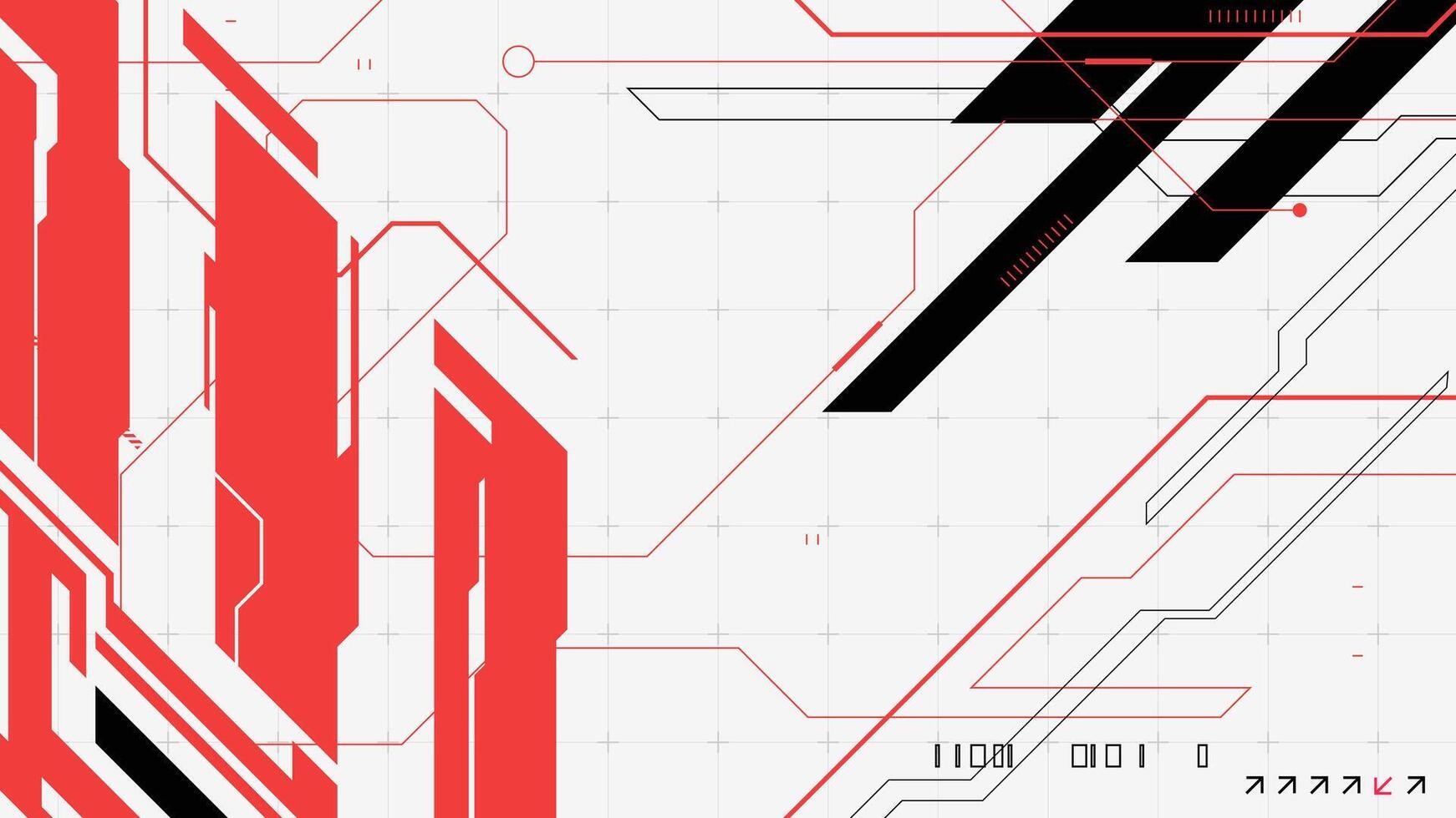 Technology abstract retro futuristic and sci-fi background with cyberpunk style design vector