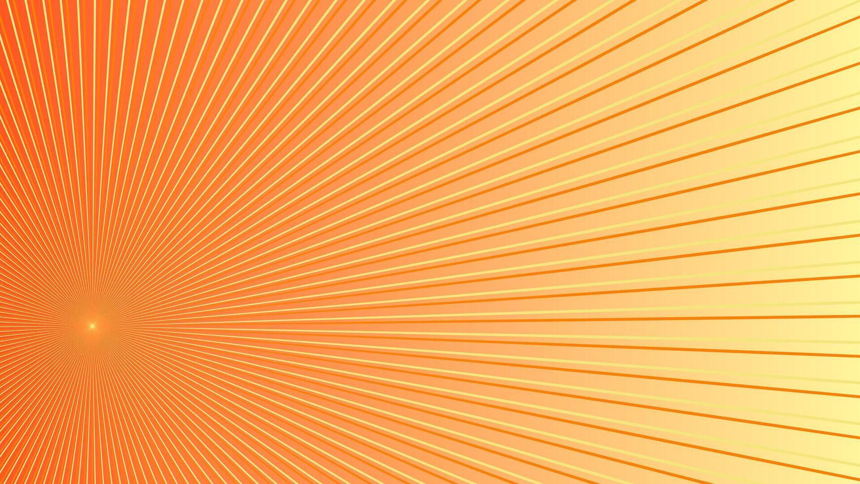 Orange yellow diagonal light rays background with dynamic gradient pattern vector