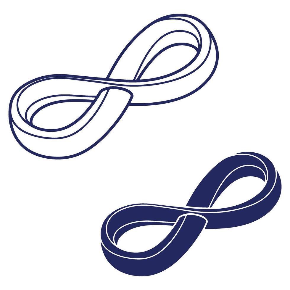 Infinity Symbol Concept with Continuous Loop Design for Endless Possibilities and Timeless Connections in Modern Design vector
