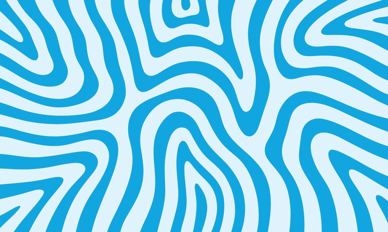 Wavy Lines Abstract Geometric Pattern Background in Blue and Light Blue vector