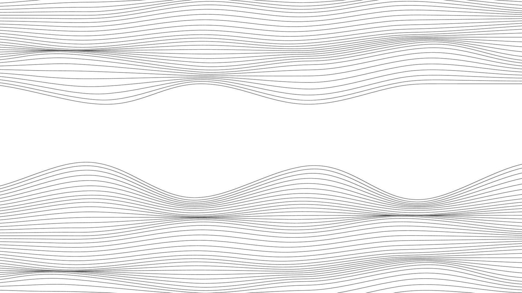 White minimal wave abstract pattern background modern fluid lines vector