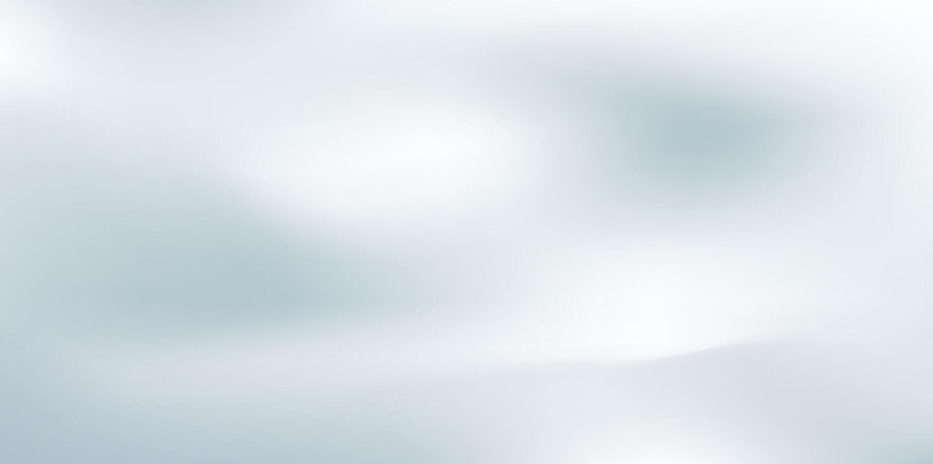 Abstract white and light gray soft gradient background with subtle blurred smooth texture vector