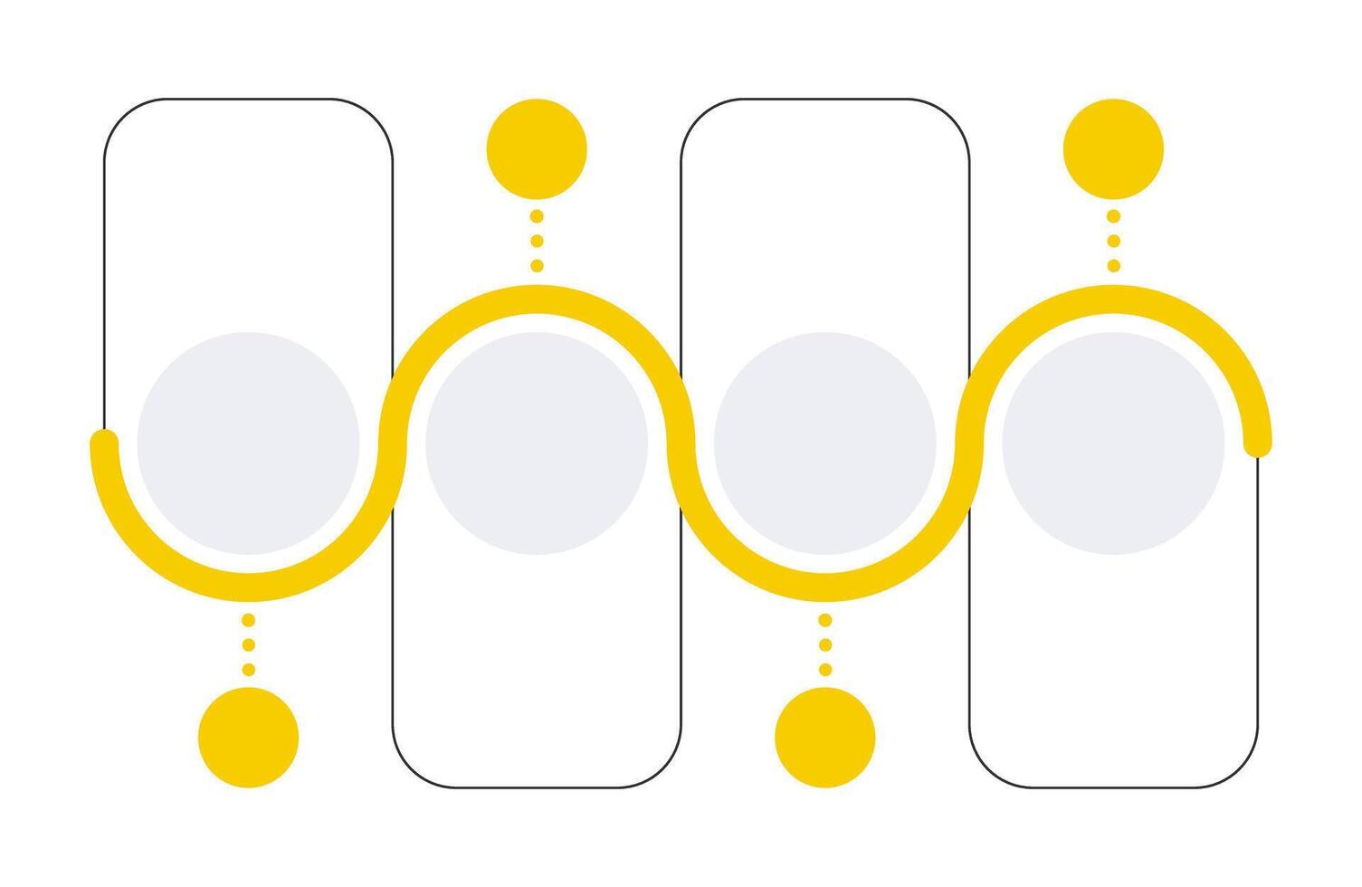 Antimalware work infographic template. Cyber security improvement. Digital safety. Data visualization with 4 steps. Empty process design. Editable blank options info graphics vector