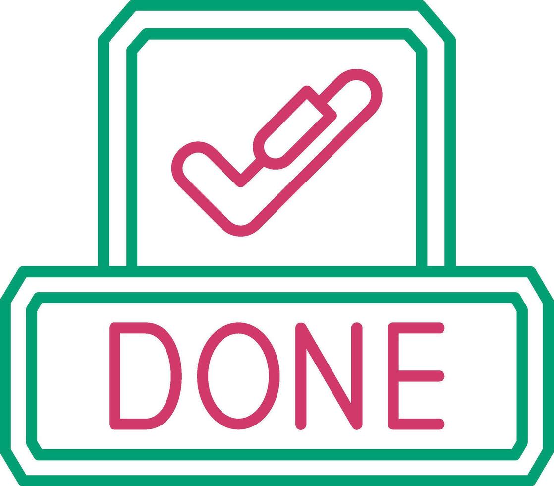 Task Done Confirmation Illustration vector