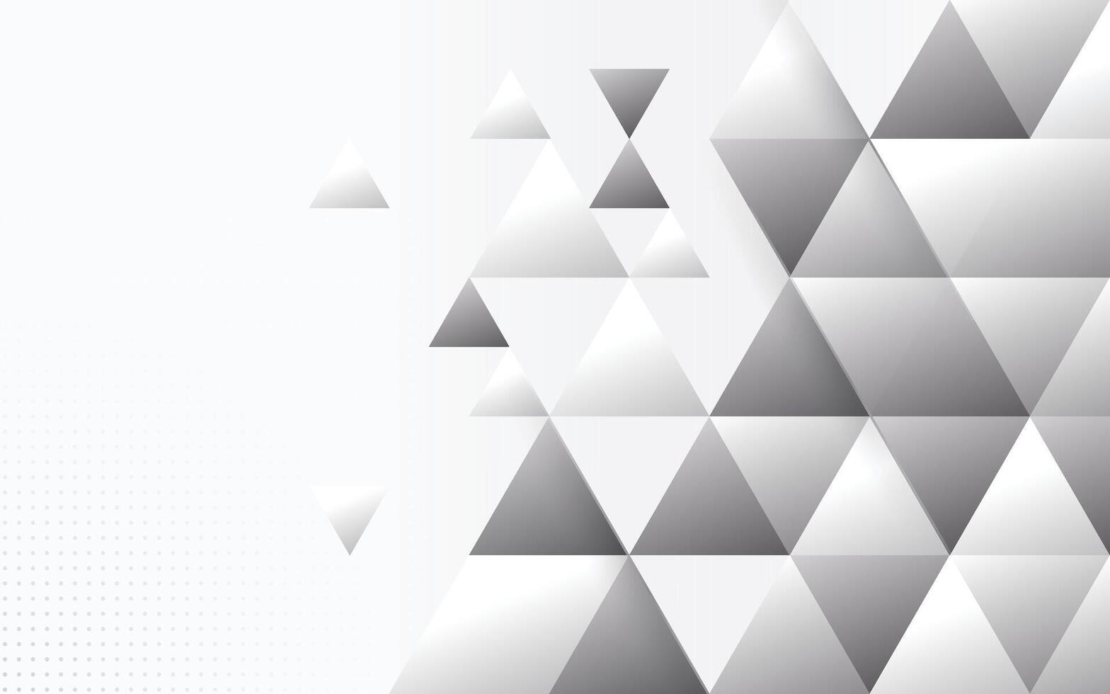 modern triangles abstract white gray background design vector