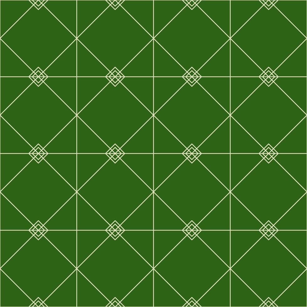 Seamless abstract geometry pattern textile line in green background. vector