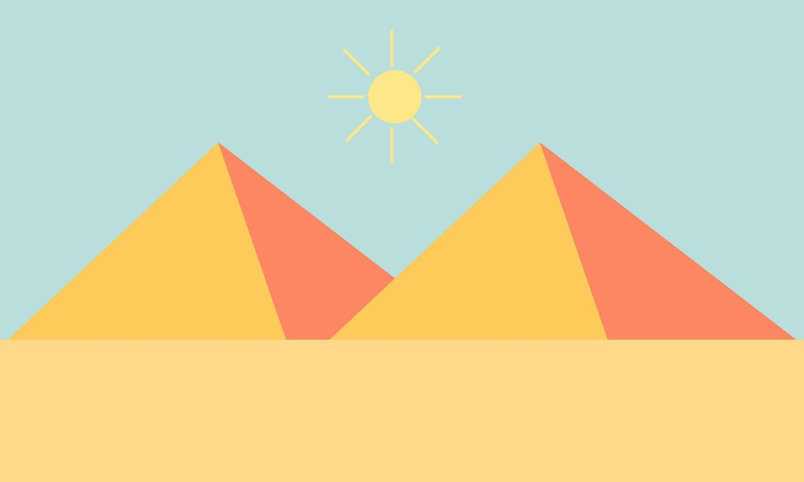 simple background with desert theme pro version vector