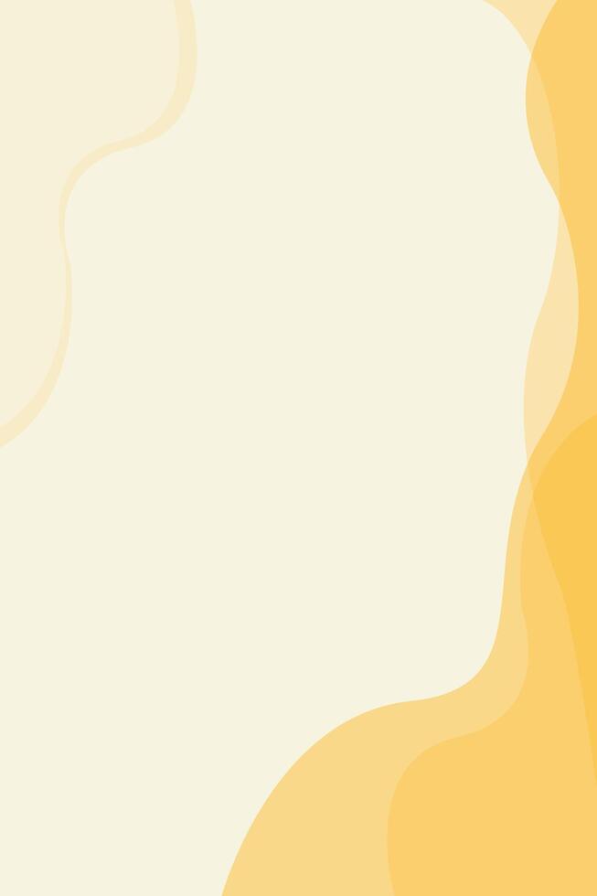 Abstract Yellow portrait background geometry shape with white space for text or orange backdrop wave for banner presentation slide design vector