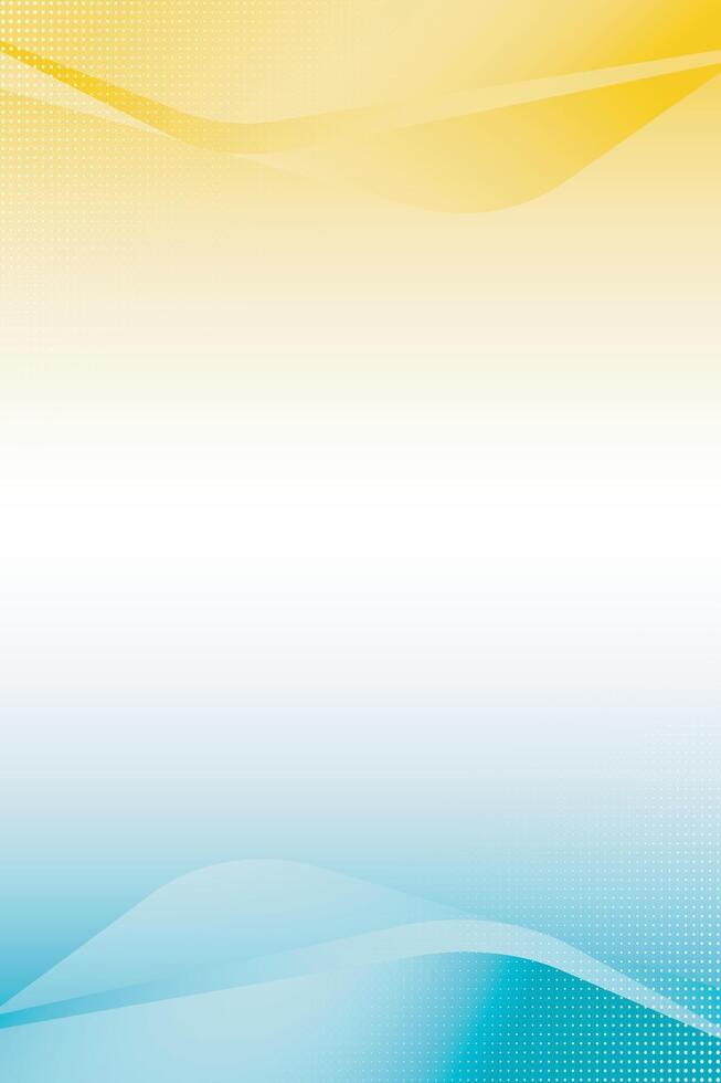 Abstract gradient blue and yellow background with geometry shape or soft backdrop wallpaper for flyer banner design vector