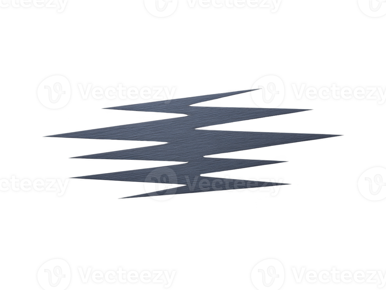 Abstract zigzag line pattern dark gray isolated on transparent background modern geometric design sharp edges dynamic movement suitable for digital art creative backgrounds or graphic elements png