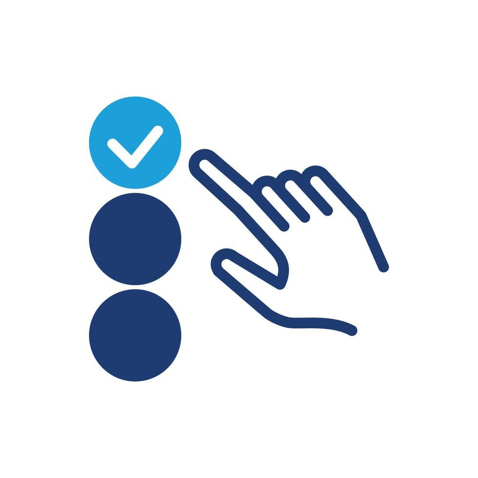 Choose from the List colored icon design good for web or mobile app vector