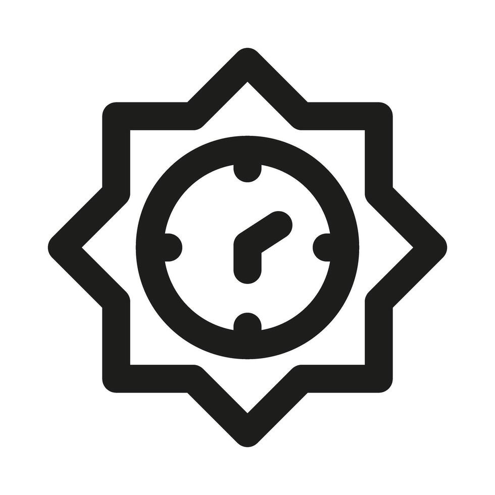 Professional Time Management icon representing scheduling, productivity, planning, and workflow control vector