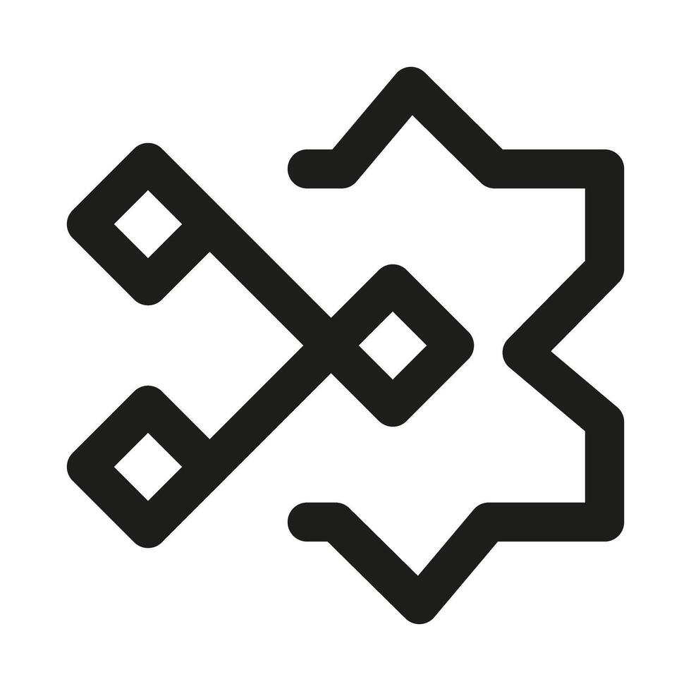 Innovative Artificial Intelligence icon highlighting machine learning, automation, and smart technology vector