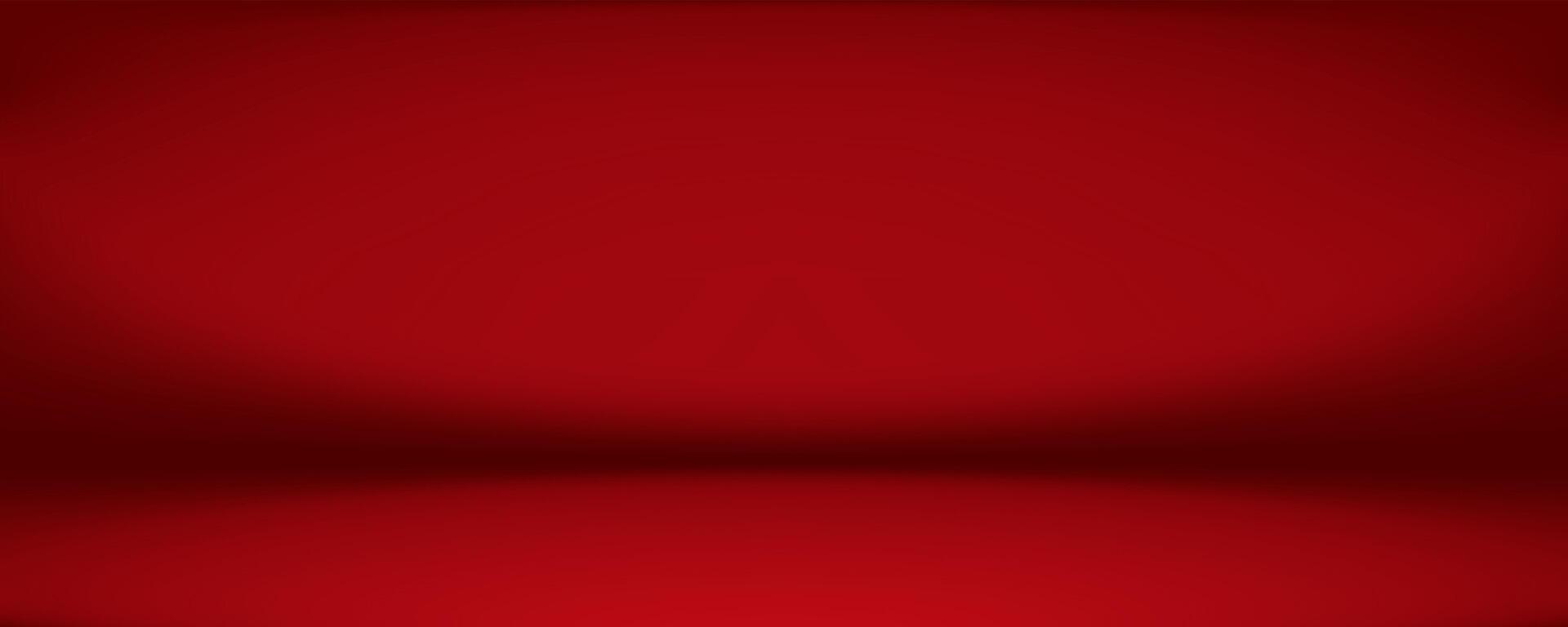 Minimal red gradient podium background. Light scene for product. Horizontal empty 3d studio backdrop. Skyline mockup. vector