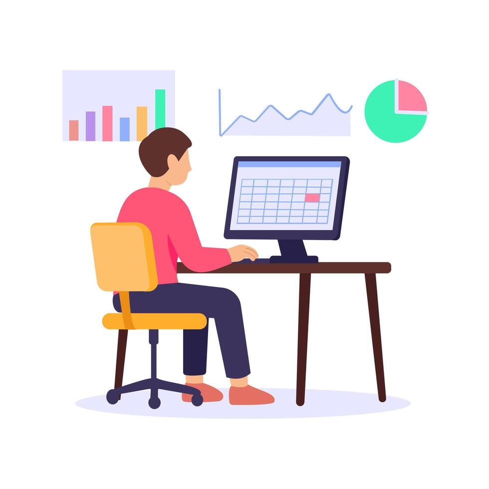 Formatting Data, organizing datasets into readable structure vector