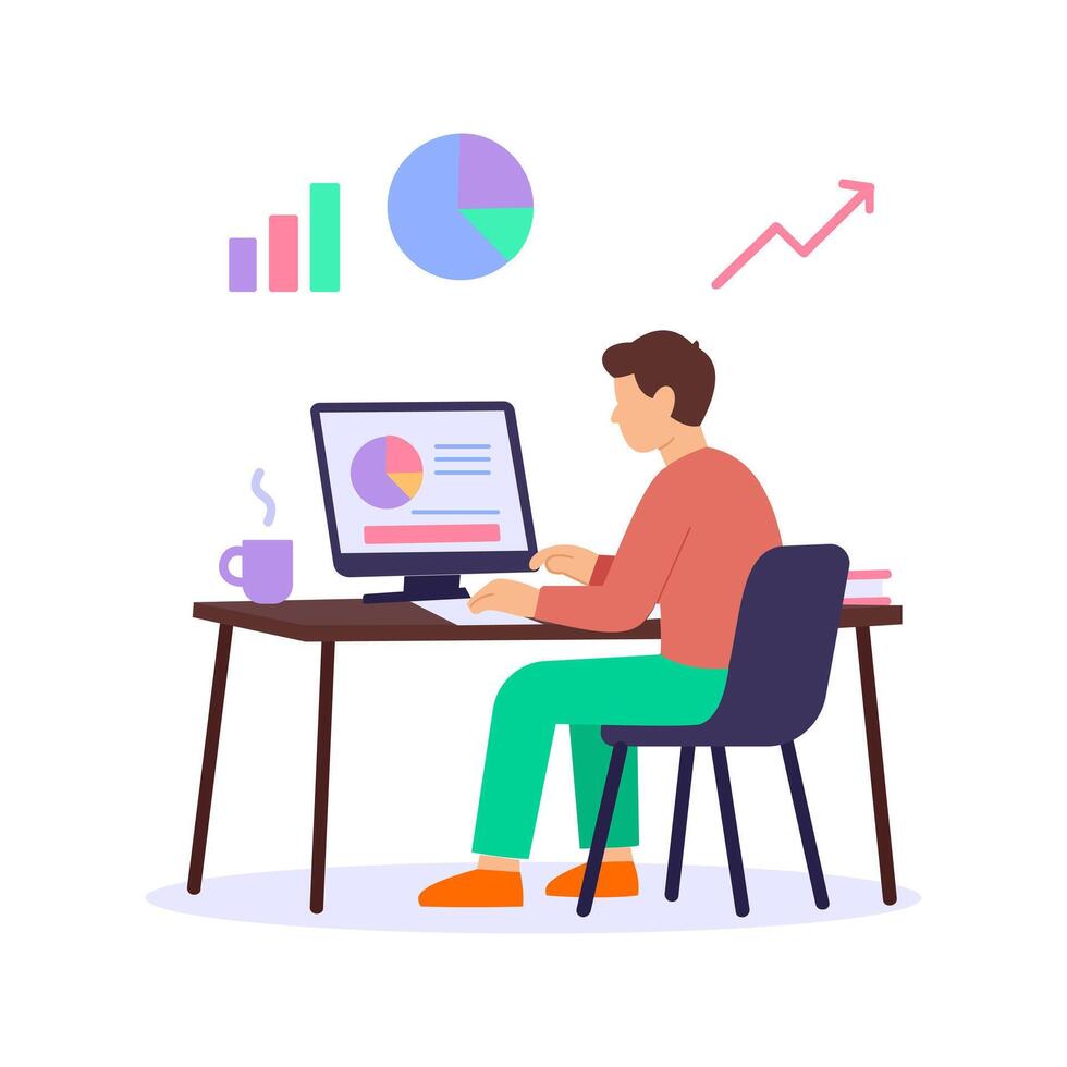 Descriptive Analysis, summarizing and interpreting dataset patterns vector