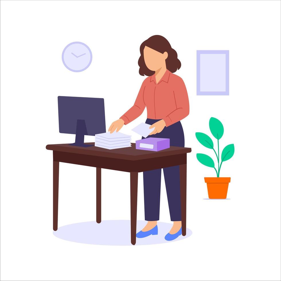 Support Coordination, managing team workflow to handle requests vector