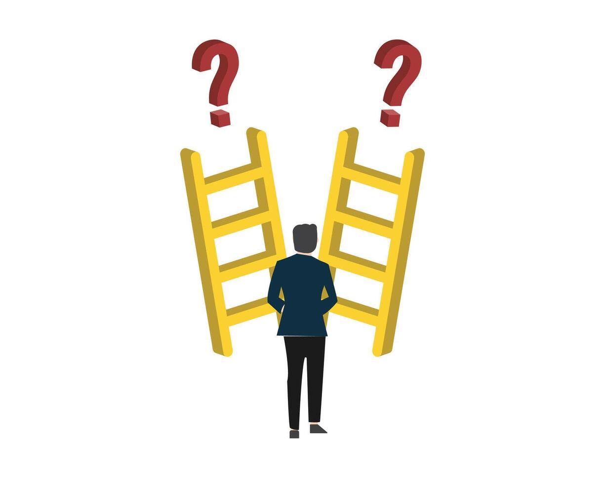 Fobo or fear of better option for Two Uncertain Paths vector