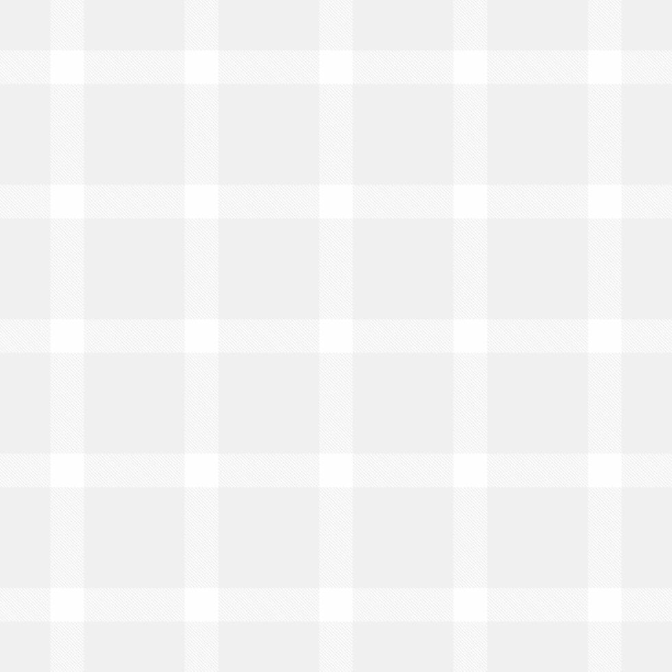Clean and crisp seamless pattern in light gray and white. Classic plaid design, versatile for backgrounds, textiles, or subtle graphic overlays. Calming, minimalist style. vector