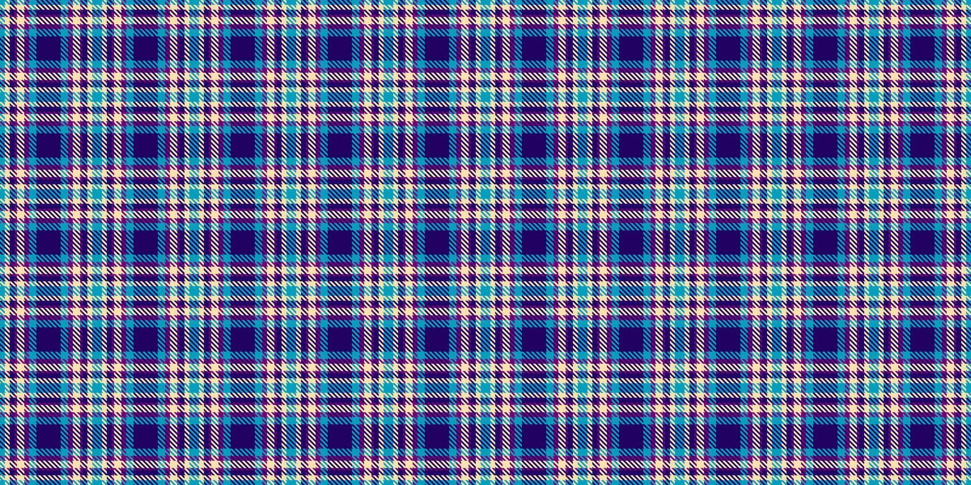 Seamless tartan pattern in blue, turquoise, and beige. Perfect for textile design, backgrounds, or adding a touch of classic style to any project. vector