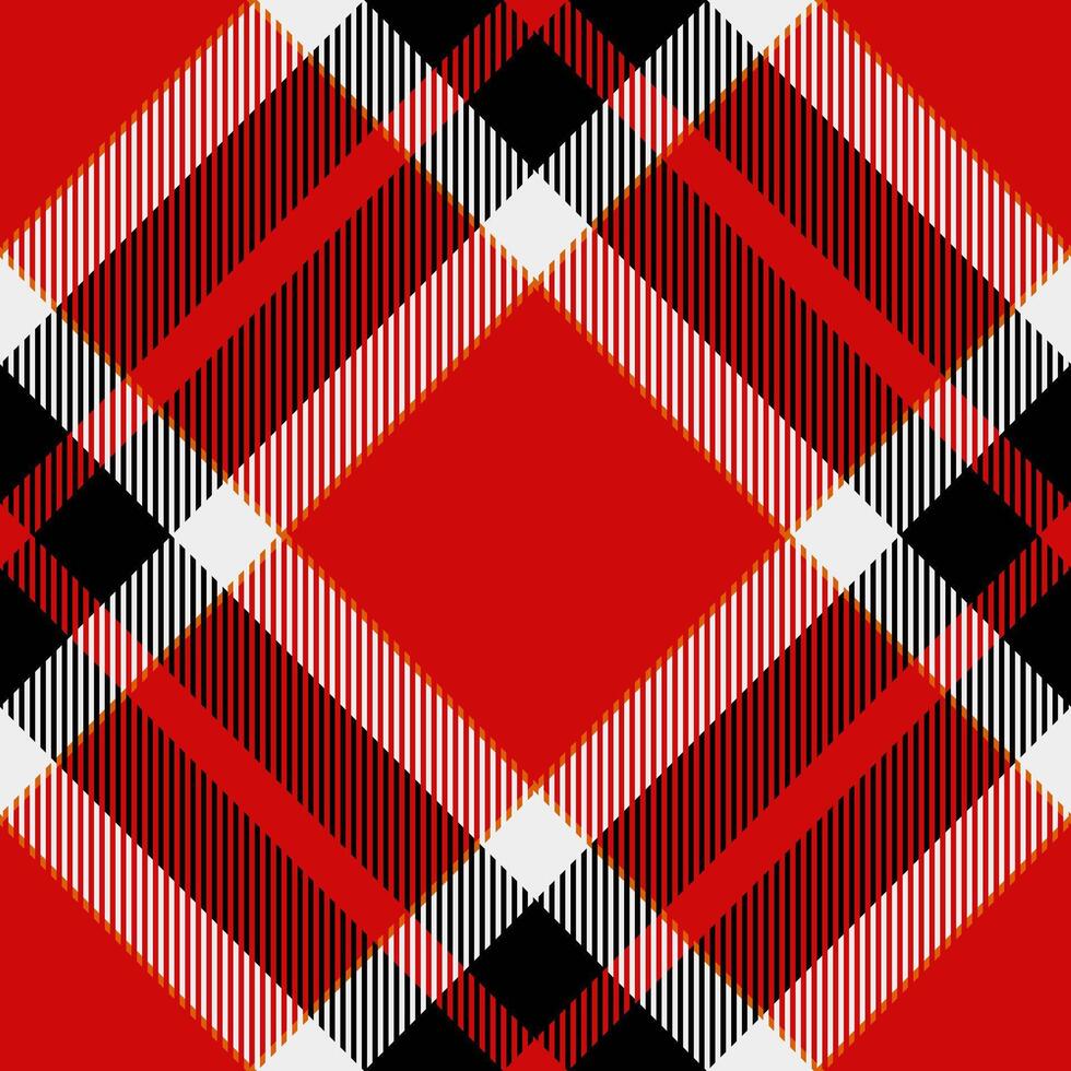 Classic tartan pattern in red, black, and white. Versatile design for textiles, backgrounds, and festive themes. Evokes tradition, warmth, and style. vector