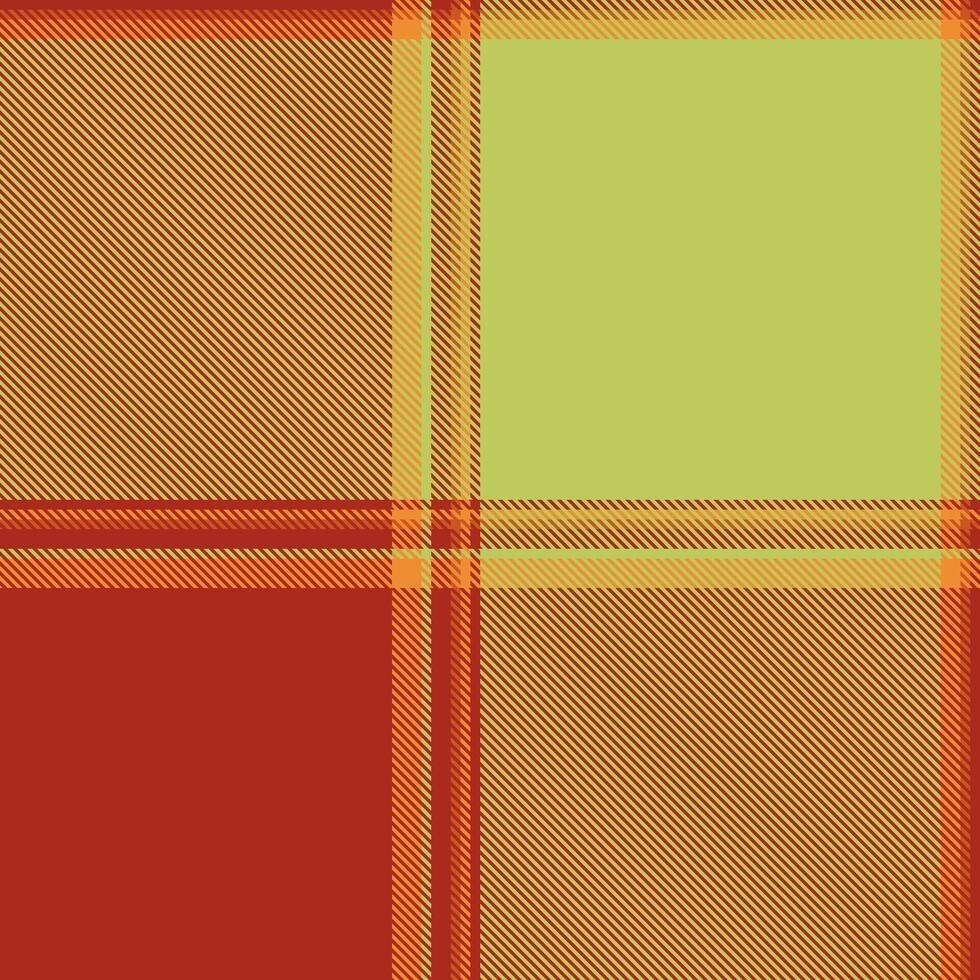 Warm toned tartan pattern featuring shades of red, orange, and green. Ideal for textile designs, backgrounds, or adding a classic, textured feel to creative projects. vector