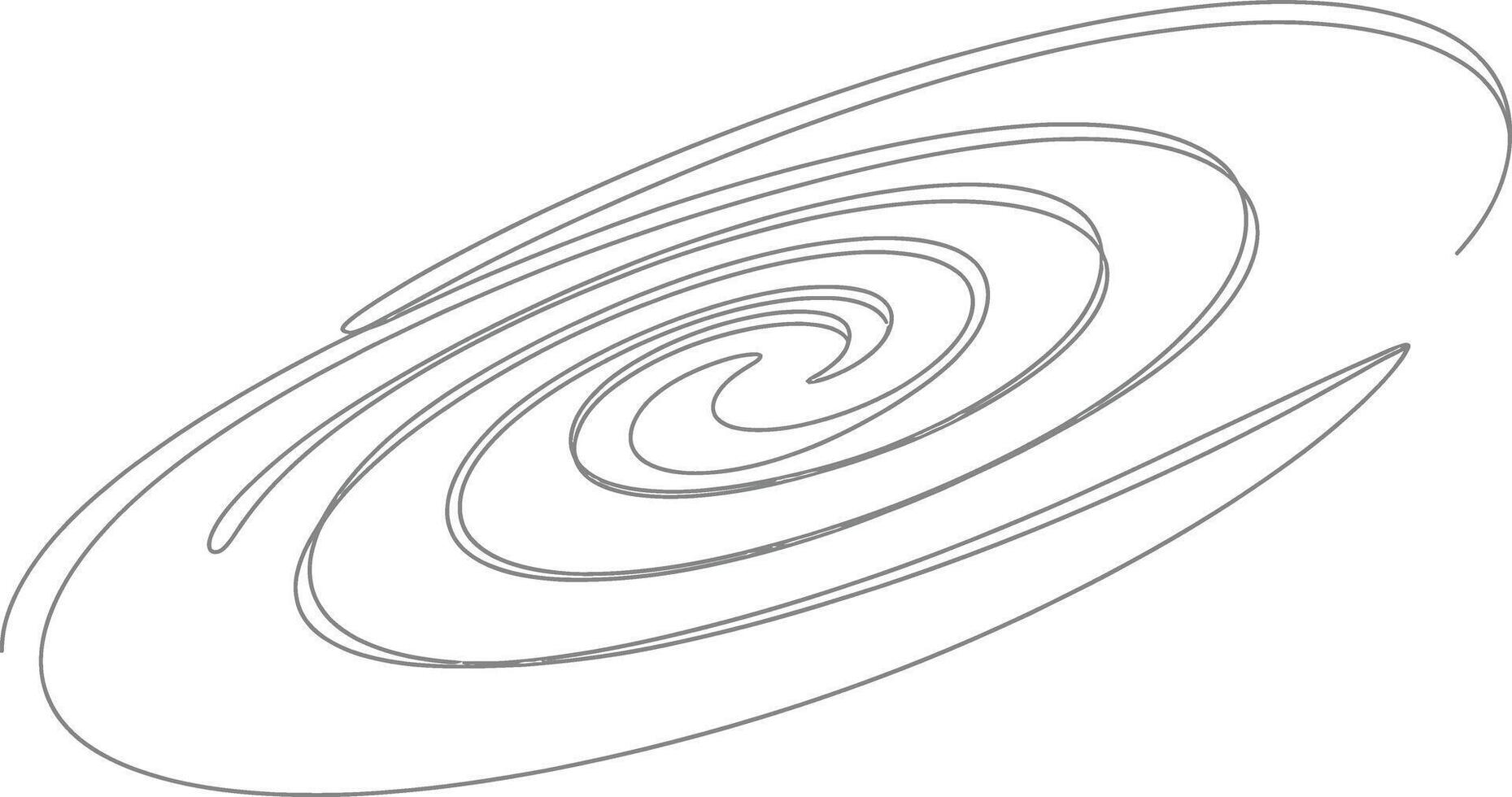 Abstract swirling lines create a dynamic spiral galaxy illustration vector