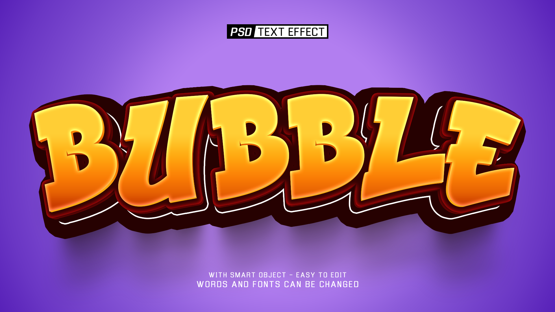 Bubble 3D Text Effect 73545990 PSD