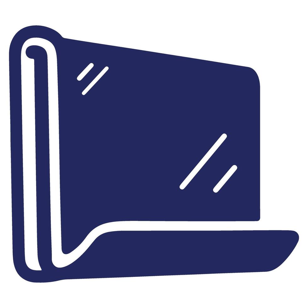 Innovative Foldable Screen Display Icon Representing Future Technology and Flexible Electronics for Modern Communication Solutions vector