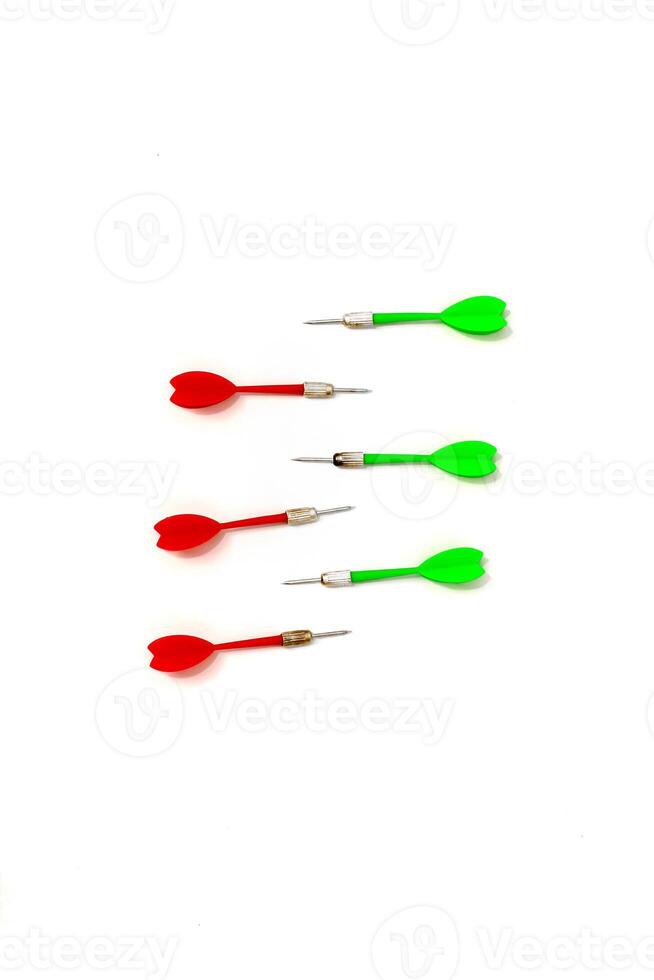 A Colorful Array of Darts Ready for a Game of Skill photo